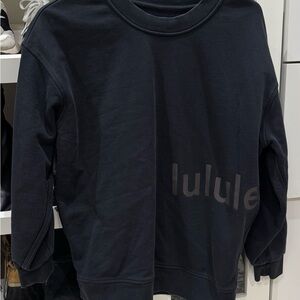lululemon athletica Black Crew Neck Sweater
